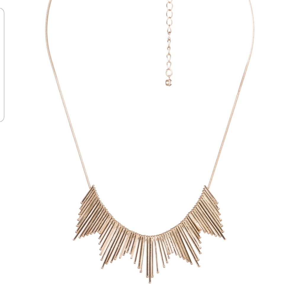 Mini fringe collar necklace